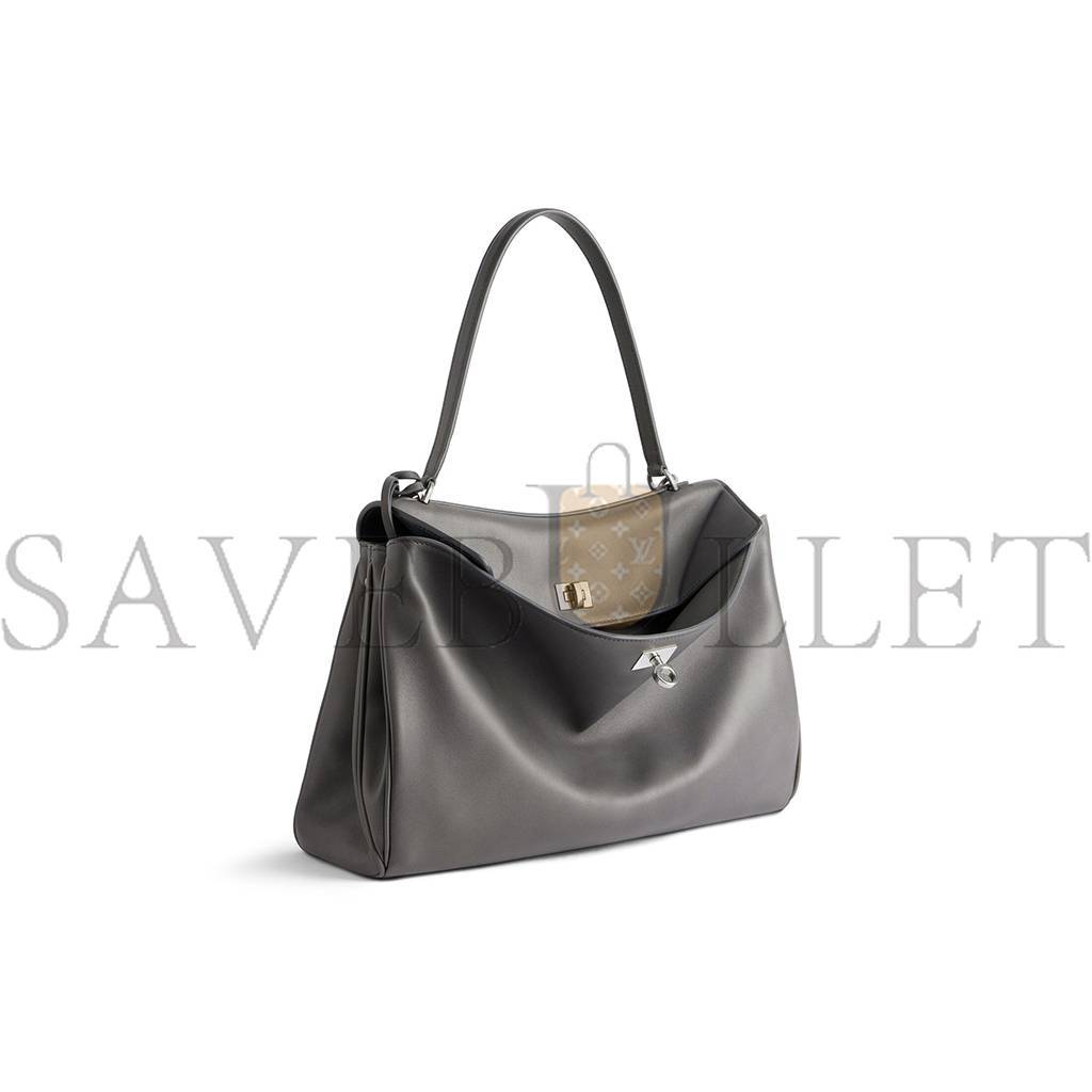 BALENCIAGA WOMEN'S RODEO MEDIUM HANDBAG IN GREY (35*23*11cm) BALENCIAGA WOMEN'S RODEO MEDIUM HANDBAG IN GREY (35*23*11cm)